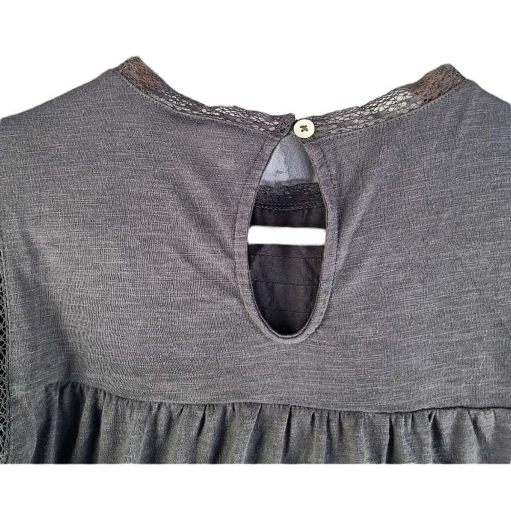 GOOD HART by MATILDA JANE McKinney Tierred Dress in Charcoal Size Small - Picture 7 of 9